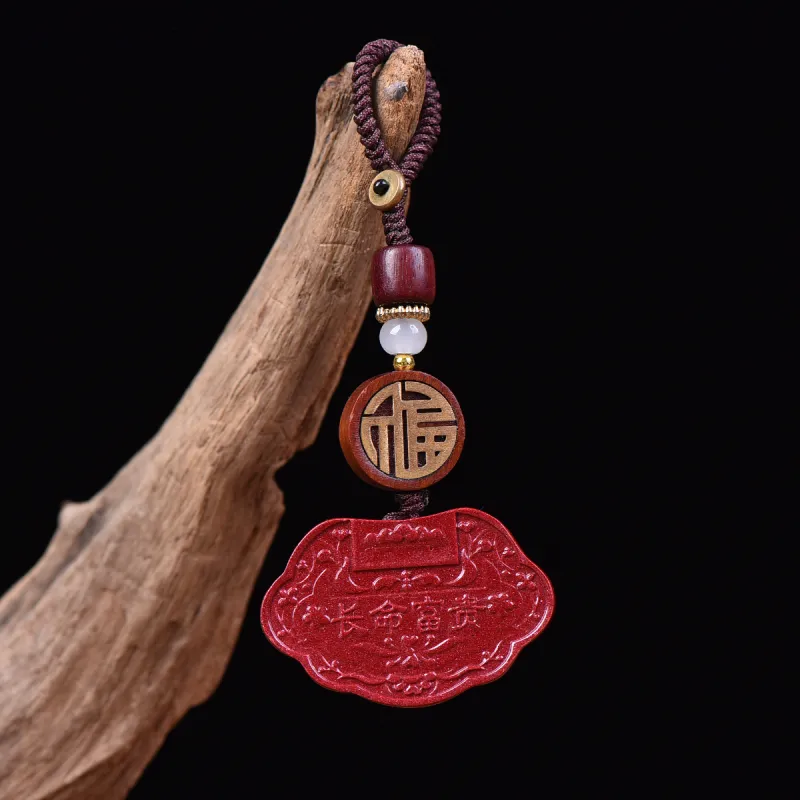 Stone On The Line Cinnabar Keychains Unisex-1