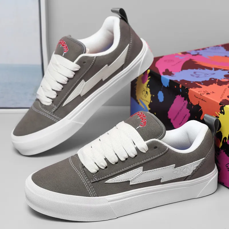SHANDIANFENGBAO x ABCDONGA Abrasion Resistant Slip Resistant Low Top Skateboard Shoes Unisex-9