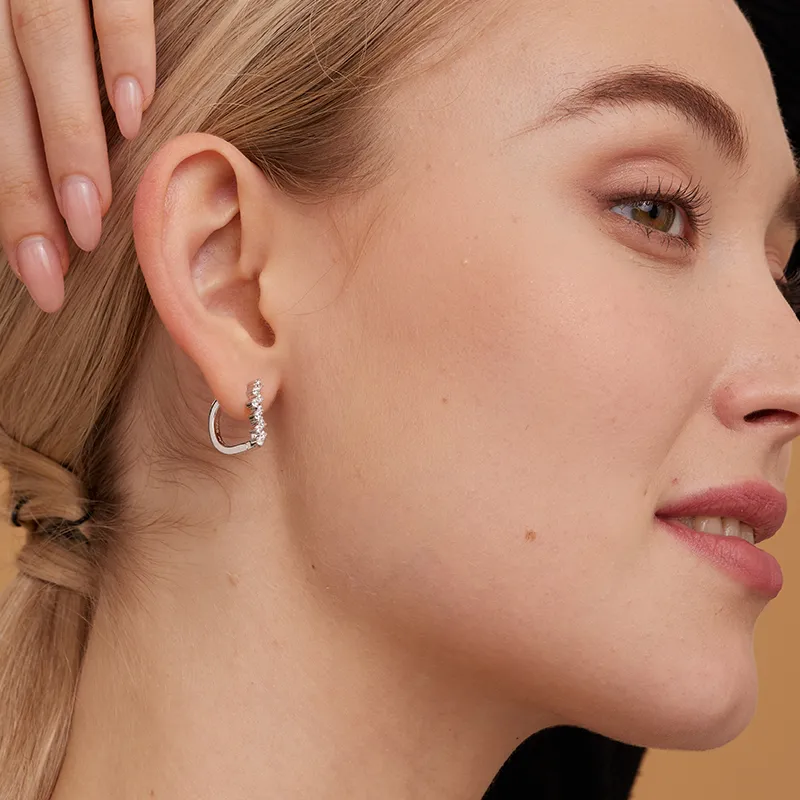 NEVERFAR S925 Silver Earrings Unisex-3