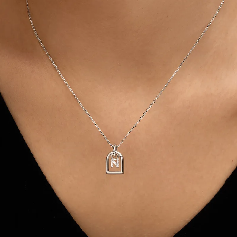 NEVERFAR S925 Silver Thick 18K Gold Plated Necklaces Women's-53