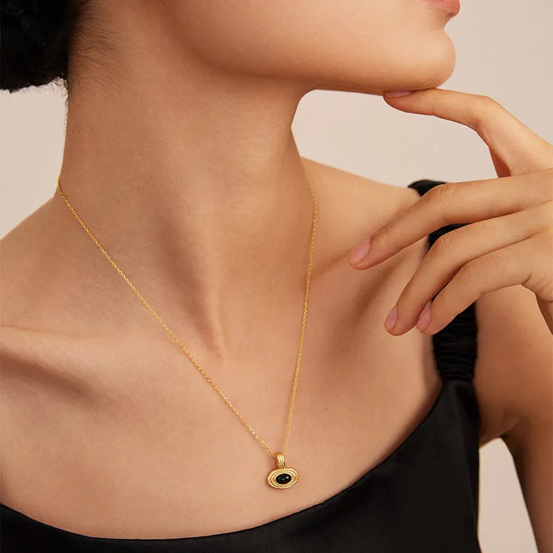 NEVERFAR Agate Necklaces Unisex-3