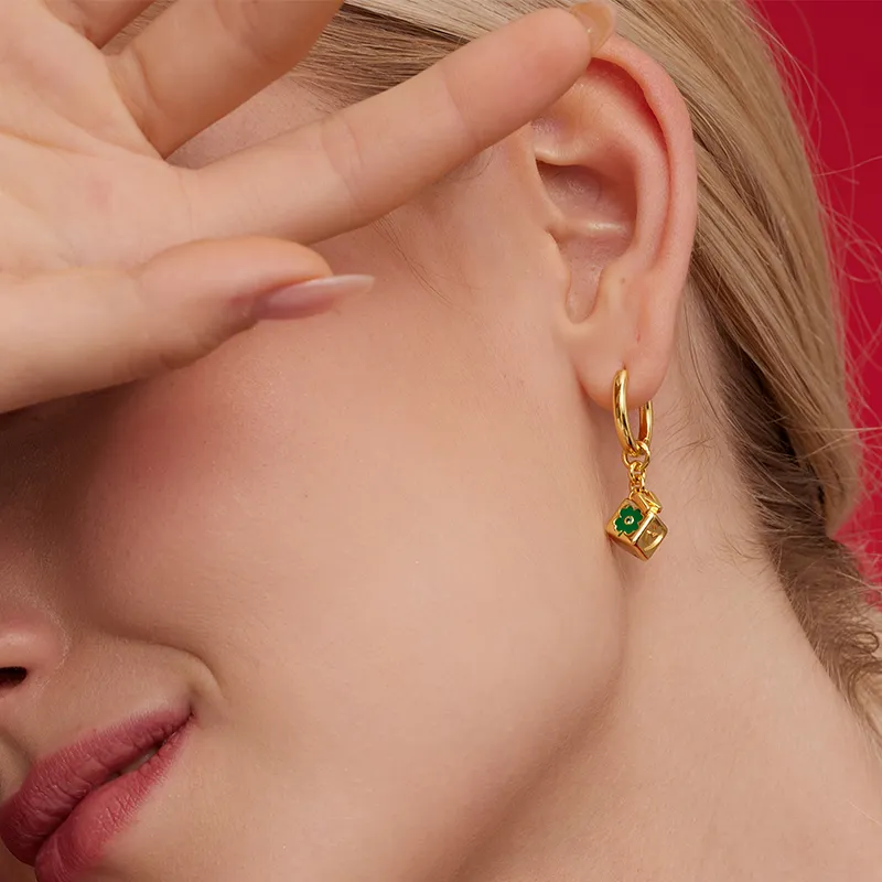 NEVERFAR Enamel Earrings Women's-4