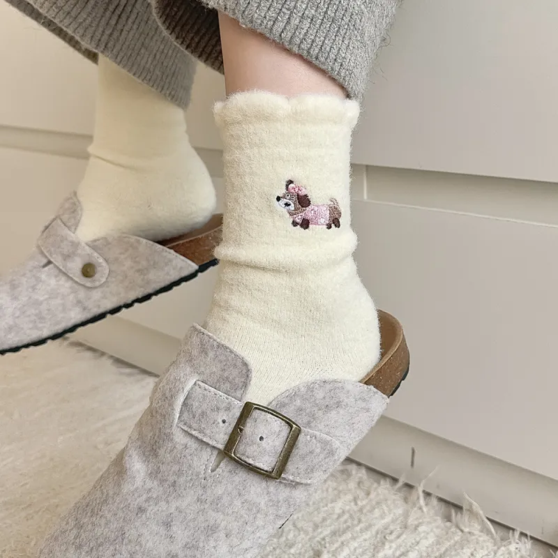 Mid Calf Socks Women's Combo Set-11