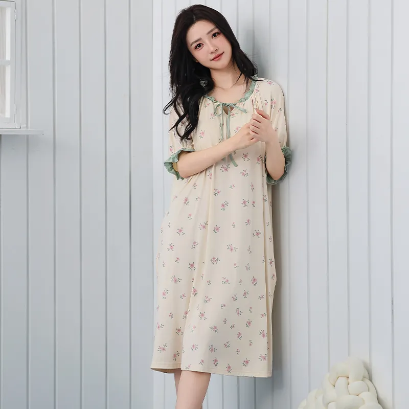 ANVINAL Nightgown Women's Gift Box Set Apricot-3