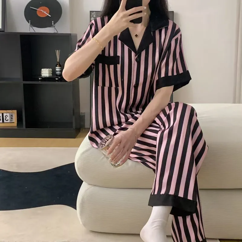 ANVINAL Pajama Gift Box Women's Pink Black-4