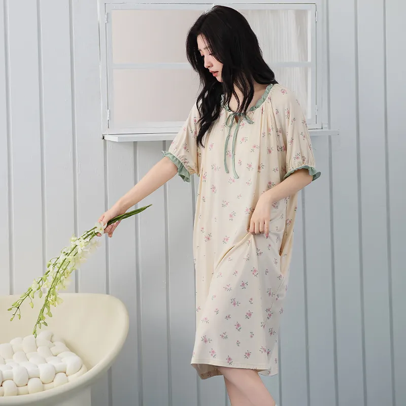 ANVINAL Nightgown Women's Gift Box Set Apricot-1
