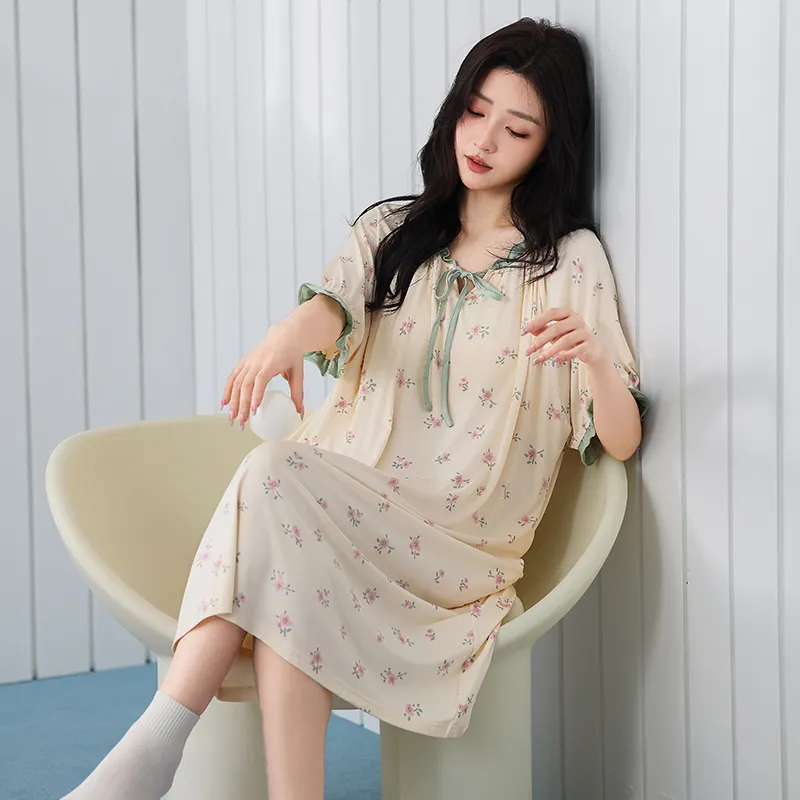ANVINAL Nightgown Women's Gift Box Set Apricot-4