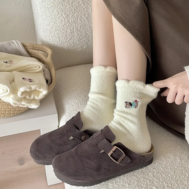 Mid Calf Socks Women's Combo Set-8