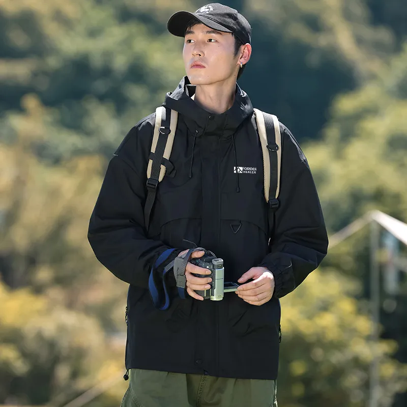 FORIDER Waterproof And Windproof Windbreaker Jacket Unisex-2