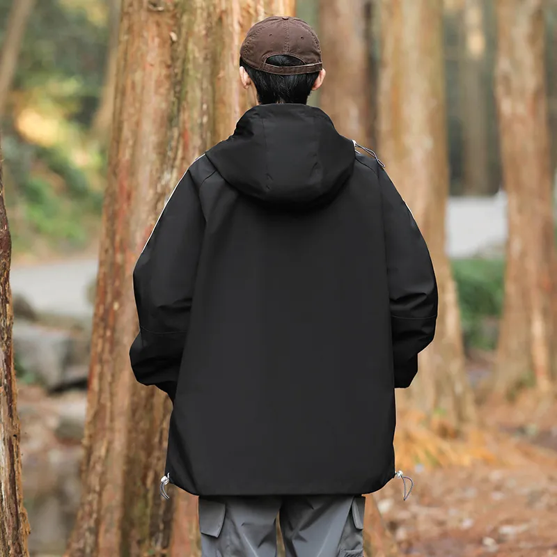 FORIDER Jackets Coats Unisex Black-5