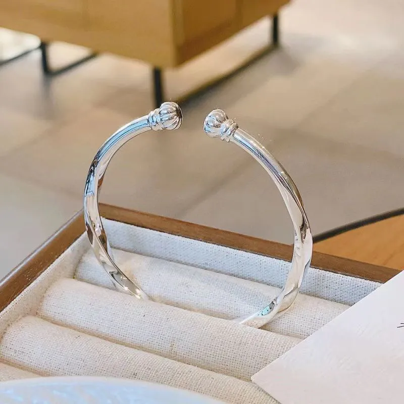XIFULI 999 Fine Silver Bangles Unisex-2