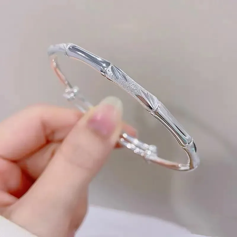 XIFULI 999 Fine Silver Bangles Women's-5