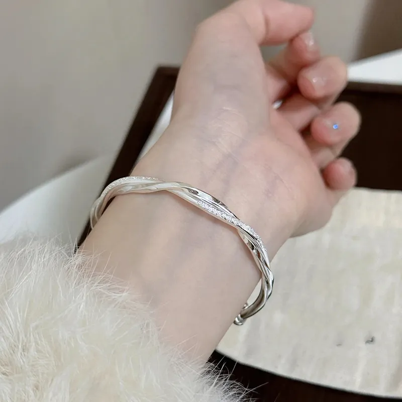 XIFULI 999 Fine Silver Bangles Women's-4