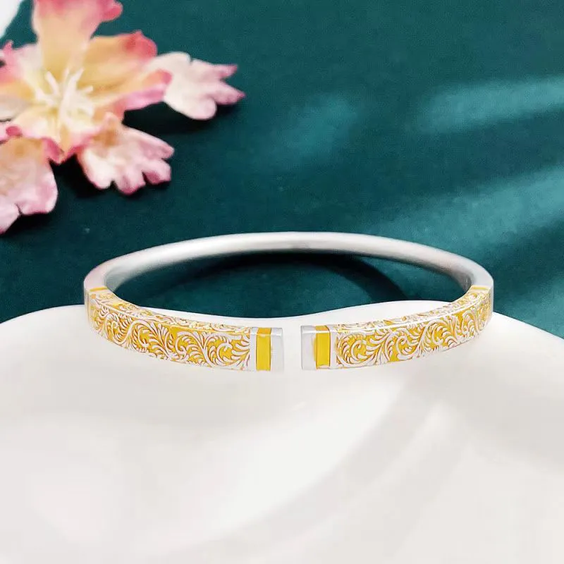XIFULI 999 Fine Silver Bangles Unisex-3