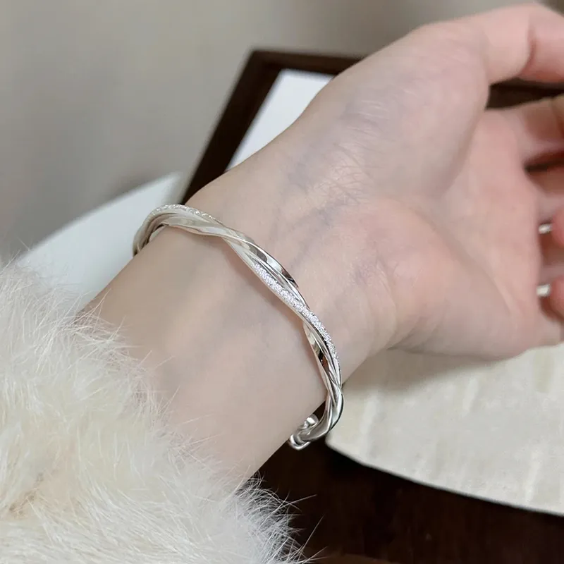 XIFULI 999 Fine Silver Bangles Women's-3