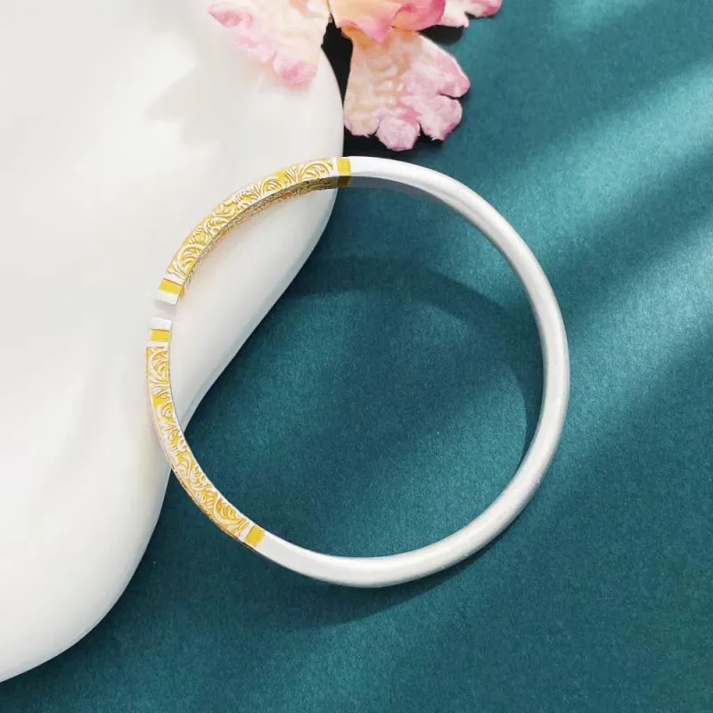 XIFULI 999 Fine Silver Bangles Unisex-5