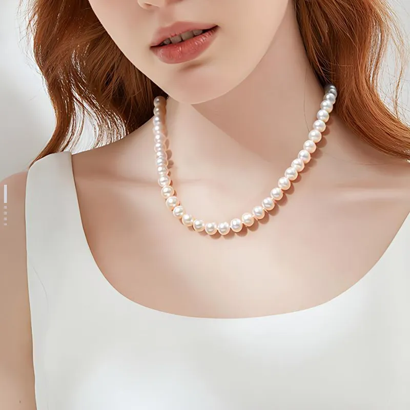 XIFULI Pearl Necklaces Women's-8