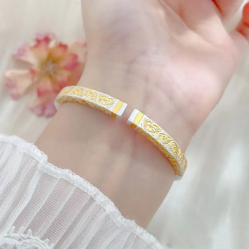XIFULI 999 Fine Silver Bangles Unisex-6