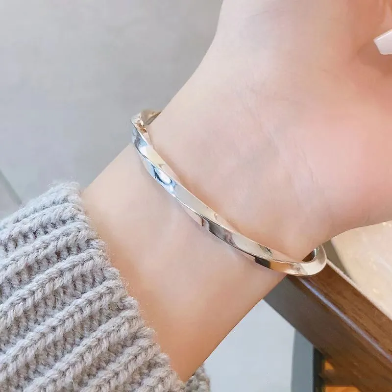XIFULI 999 Fine Silver Bangles Unisex-1