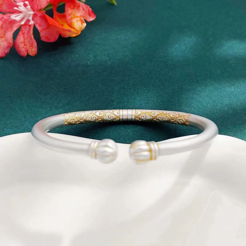 XIFULI 999 Fine Silver Bangles Women's-2