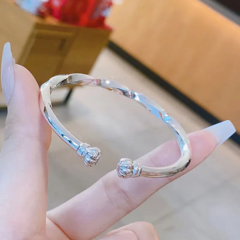 XIFULI 999 Fine Silver Bangles Unisex-4