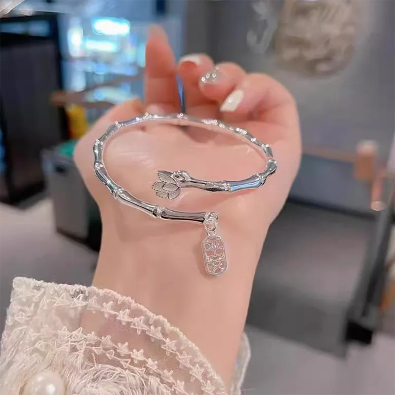XIFULI 999 Fine Silver Bangles Women's-3
