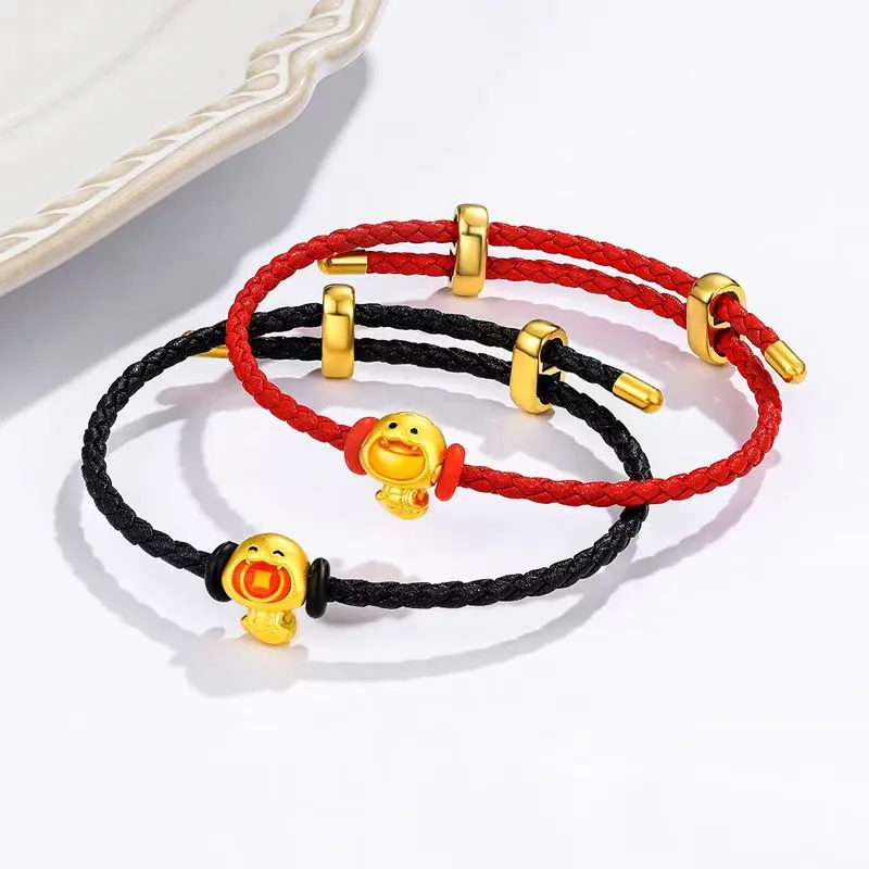 XIFULI Money Coin Swallowing Snake Sycee Snake Solid Gold 999 Priced In Gram Gold Bracelet Unisex-4