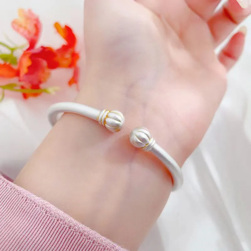 XIFULI 999 Fine Silver Bangles Women's-3
