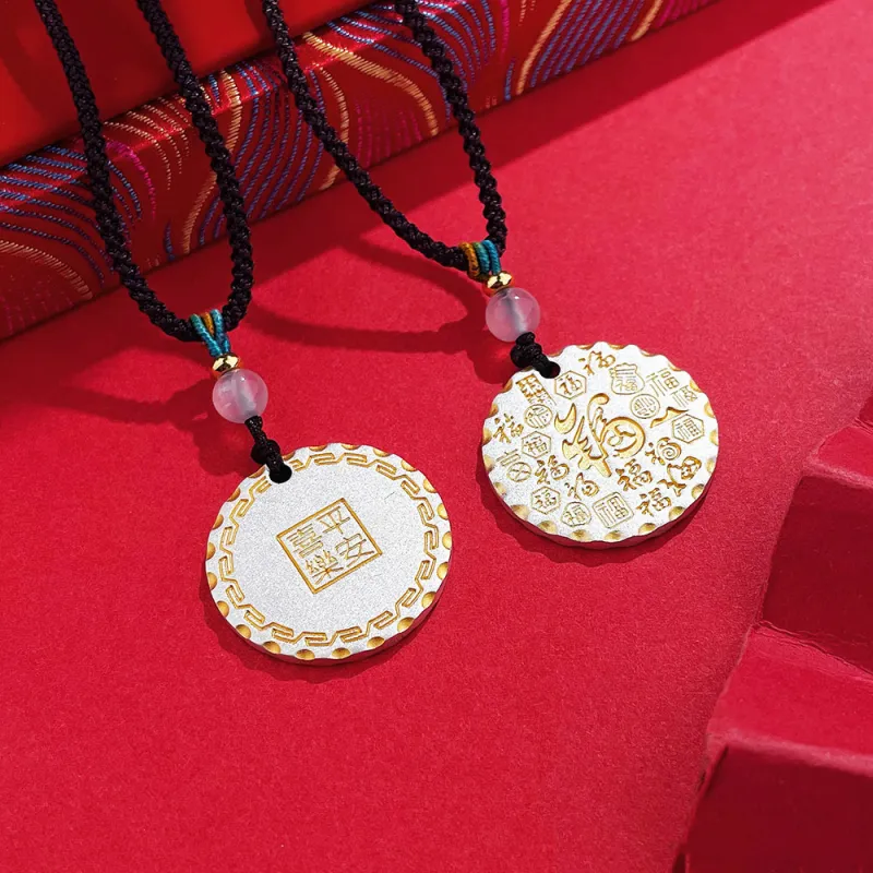 XIFULI 999 Fine Silver Necklaces Unisex-3