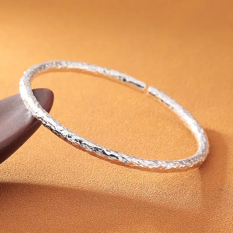 XIFULI 999 Fine Silver Bangles Unisex-5