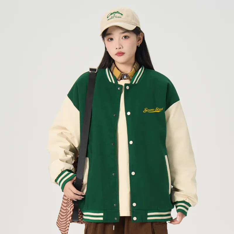 SESAME STREET Baseball Jacket Unisex-4