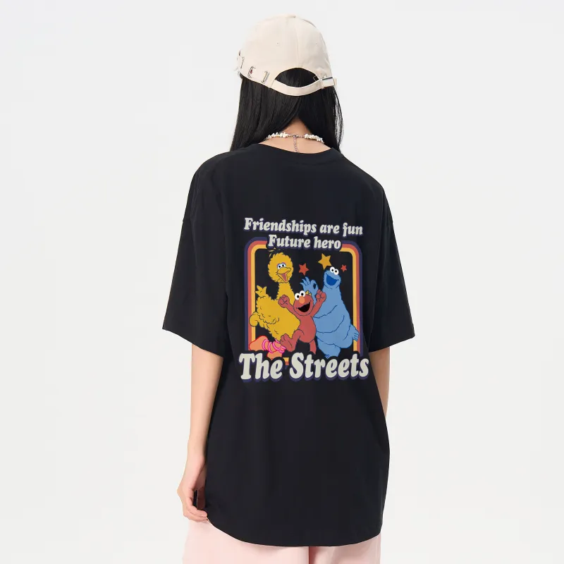 SESAME STREET Short Sleeved T Shirts Unisex-3