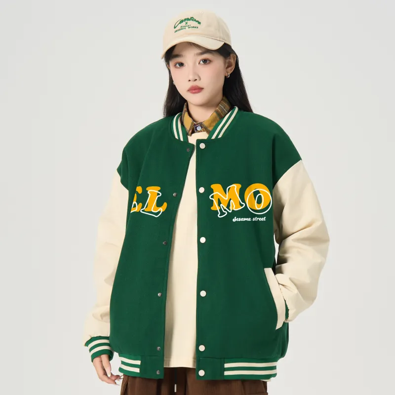 SESAME STREET Baseball Jacket Unisex-4