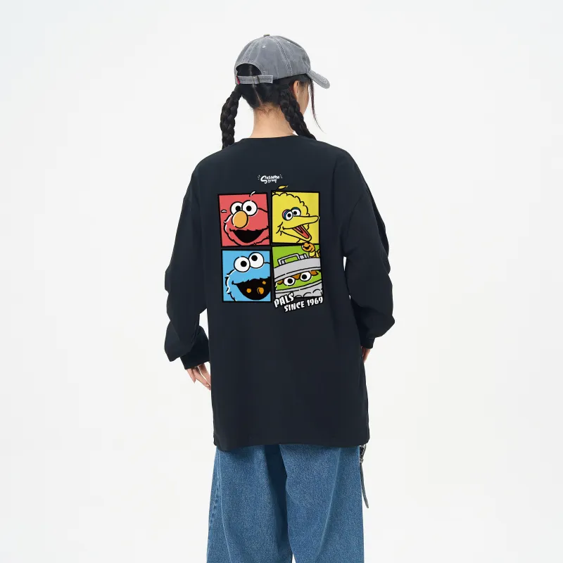 SESAME STREET T Shirt Long Sleeved Short Sleeved Optional Unisex-17