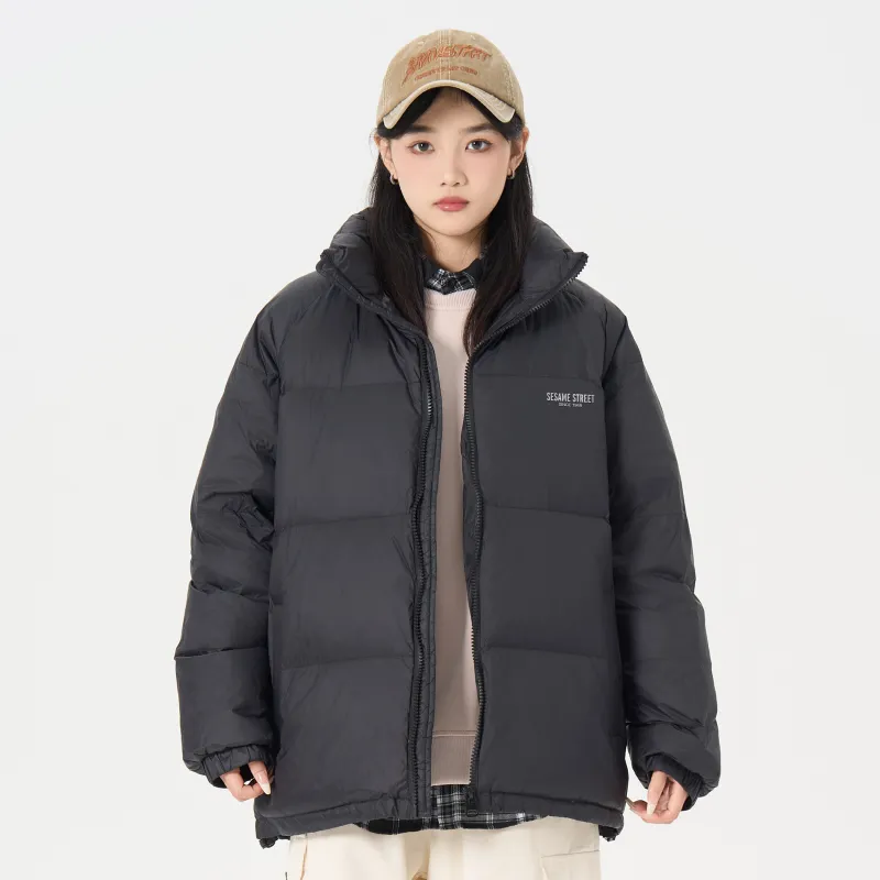 SESAME STREET Down Jacket Unisex Black-3
