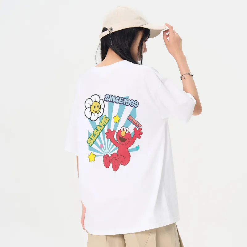 SESAME STREET [ELMO Collection] Short Sleeved T Shirts Unisex-5