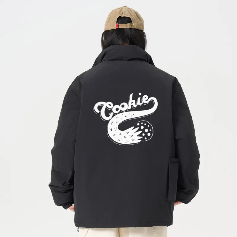 SESAME STREET Down Jacket Unisex Black-3