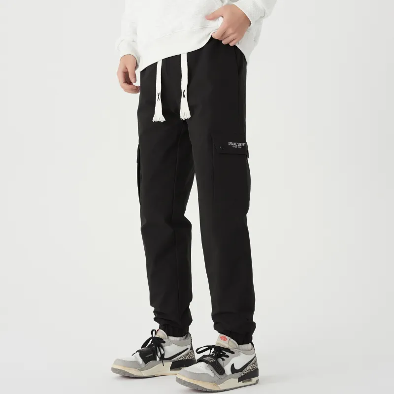 SESAME STREET Down Pants Unisex Black-2