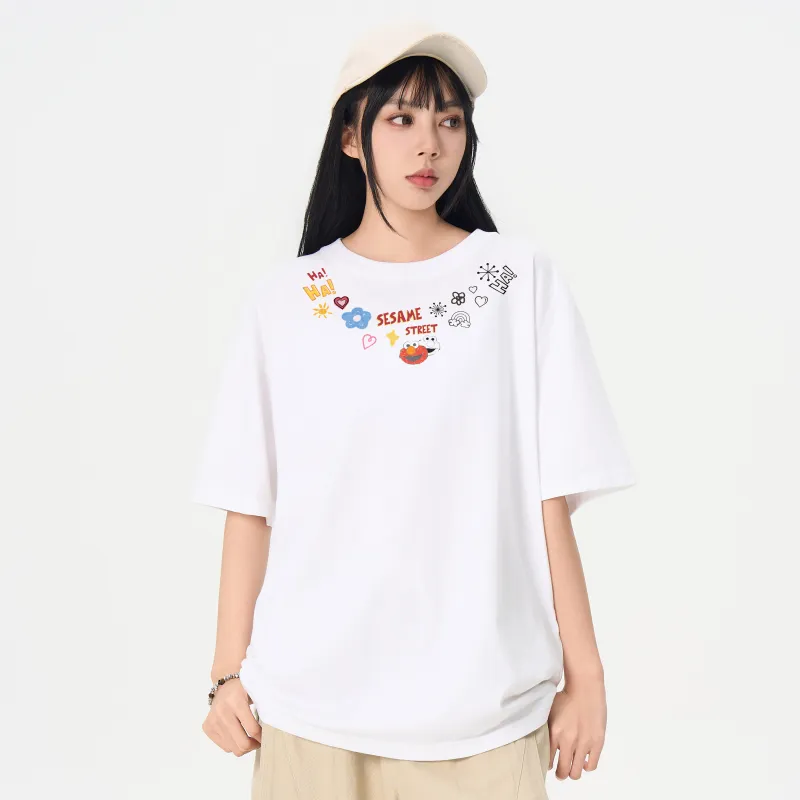 SESAME STREET [ELMO Collection] Short Sleeved T Shirts Unisex-4