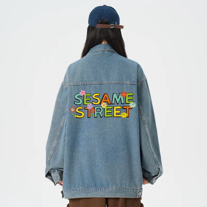 SESAME STREET Denim Jacket Unisex-10