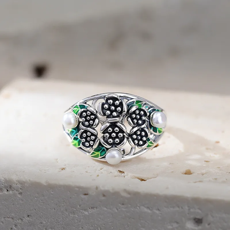ZHENZHUAOMI Pearl Rings Women's-1
