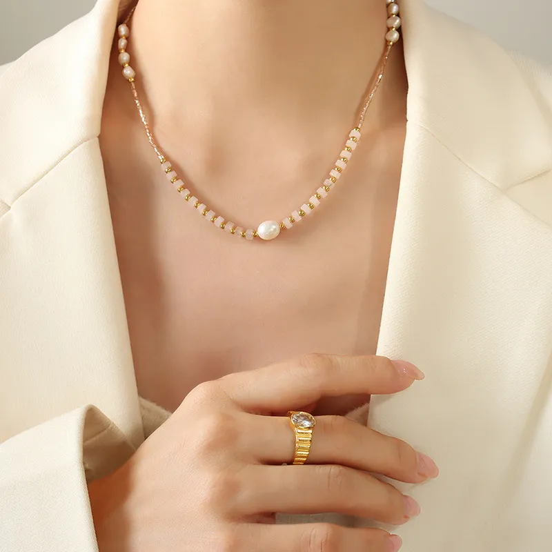 ZHENZHUAOMI Pearl Necklaces Women's-3