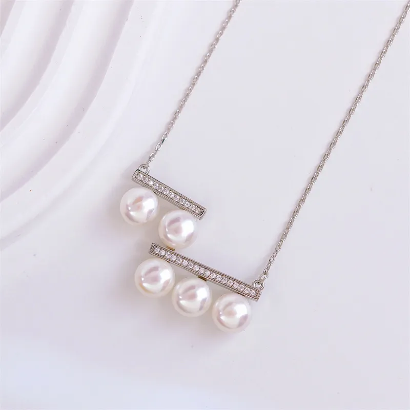 ZHENZHUAOMI Freshwater Pearl Necklaces Women's-4