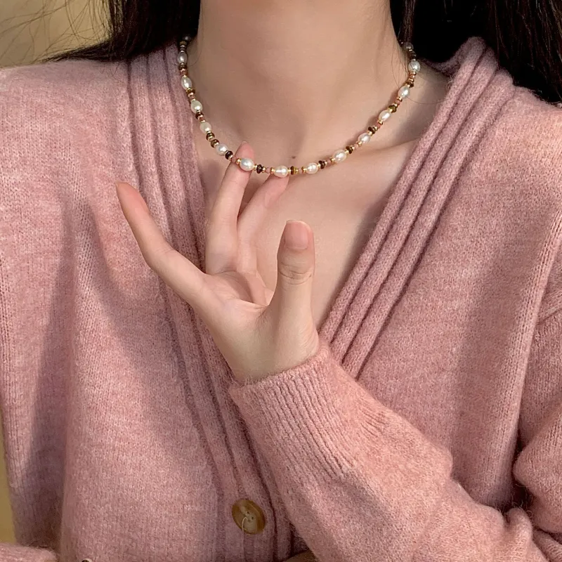 ZHENZHUAOMI Freshwater Pearl Necklaces Women's-3