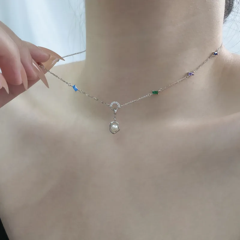ZHENZHUAOMI Freshwater Pearl Necklaces Women's-6