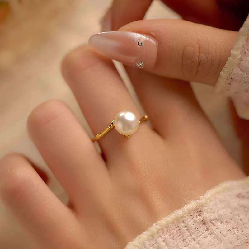 ZHENZHUAOMI Freshwater Pearl Rings Women's-1