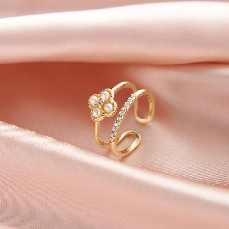 ZHENZHUAOMI Freshwater Pearl Rings Women's-1