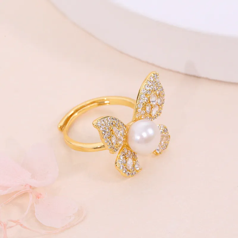 ZHENZHUAOMI Freshwater Pearl Rings Women's-4