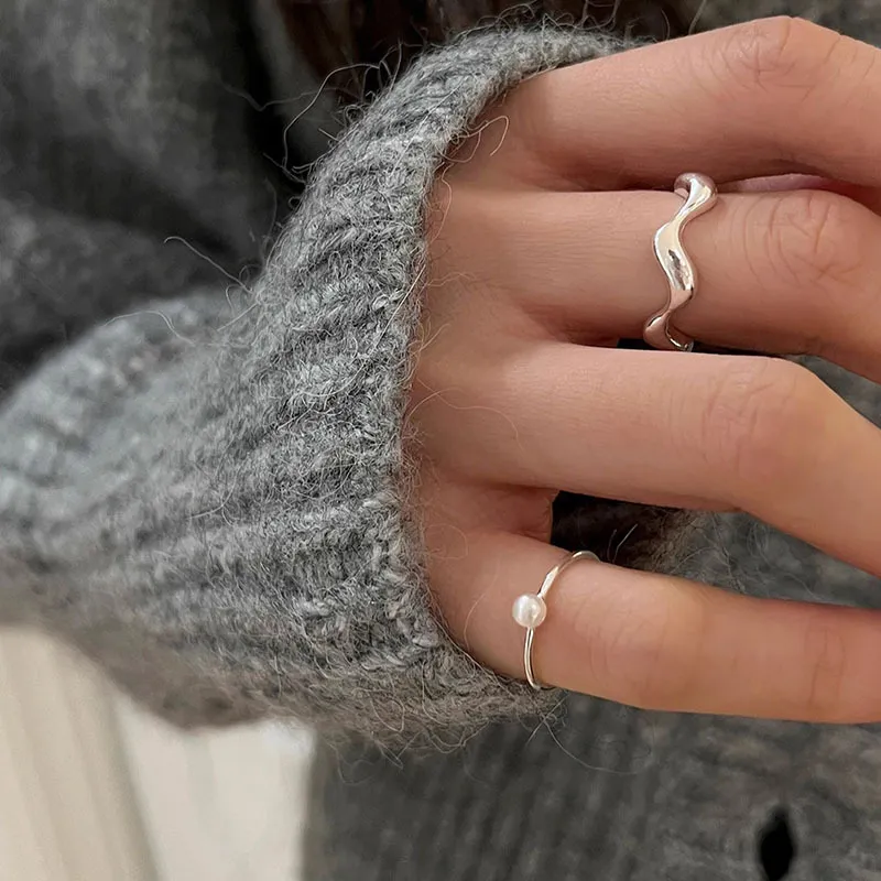 ZHENZHUAOMI Pearl Rings Women's-4