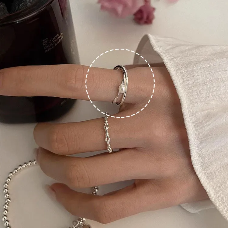 ZHENZHUAOMI Pearl Rings Women's-3